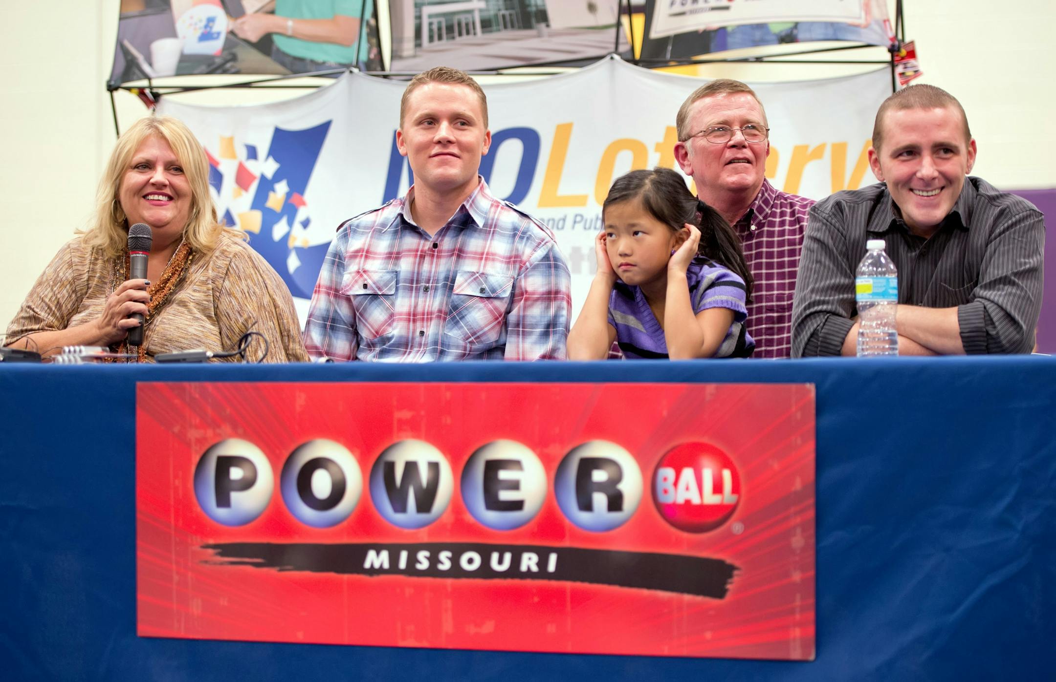 Co-winners in the Powerball lottery jackpot (Nov. 30, 2012).