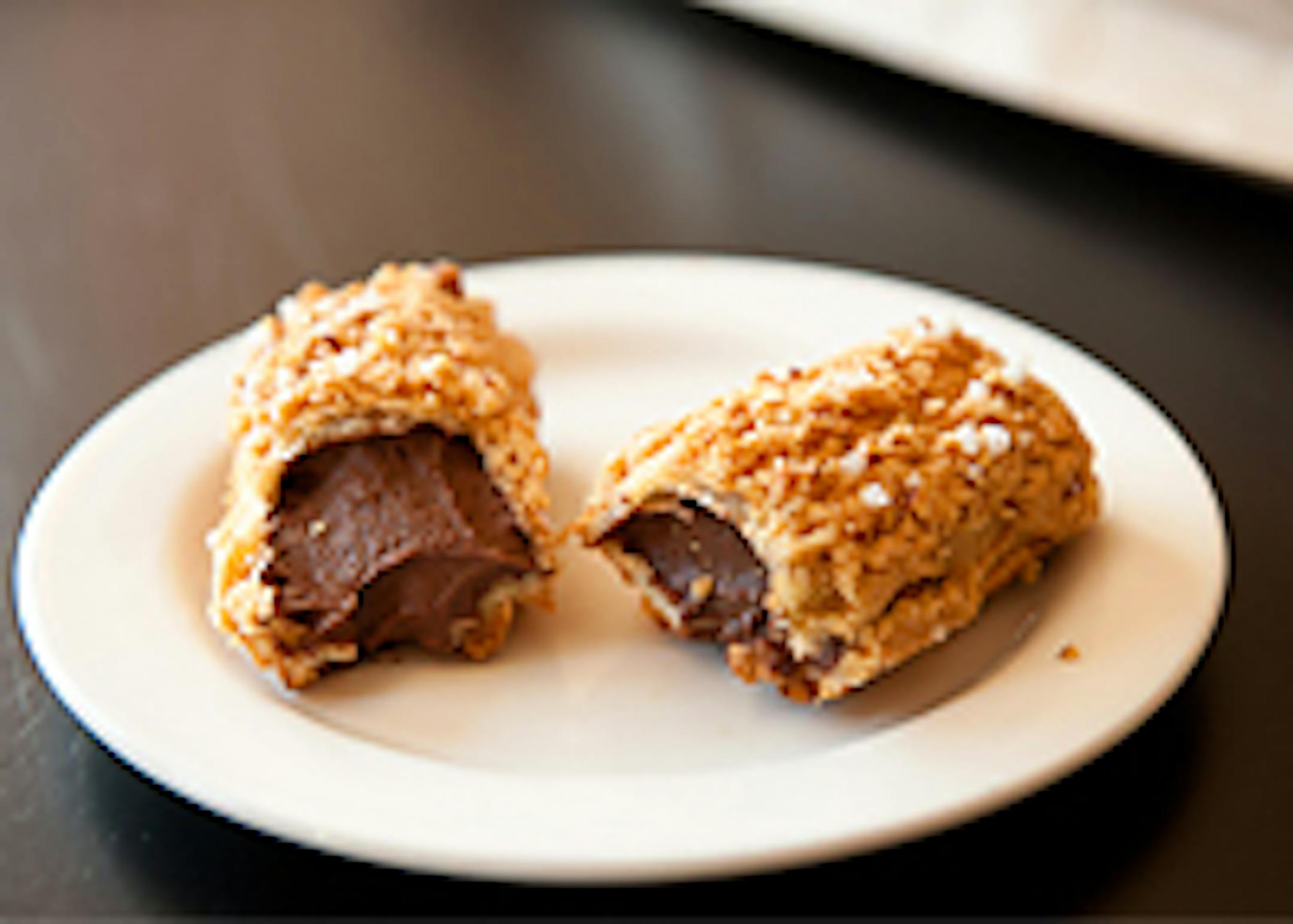 Chocolate-filled eclairs