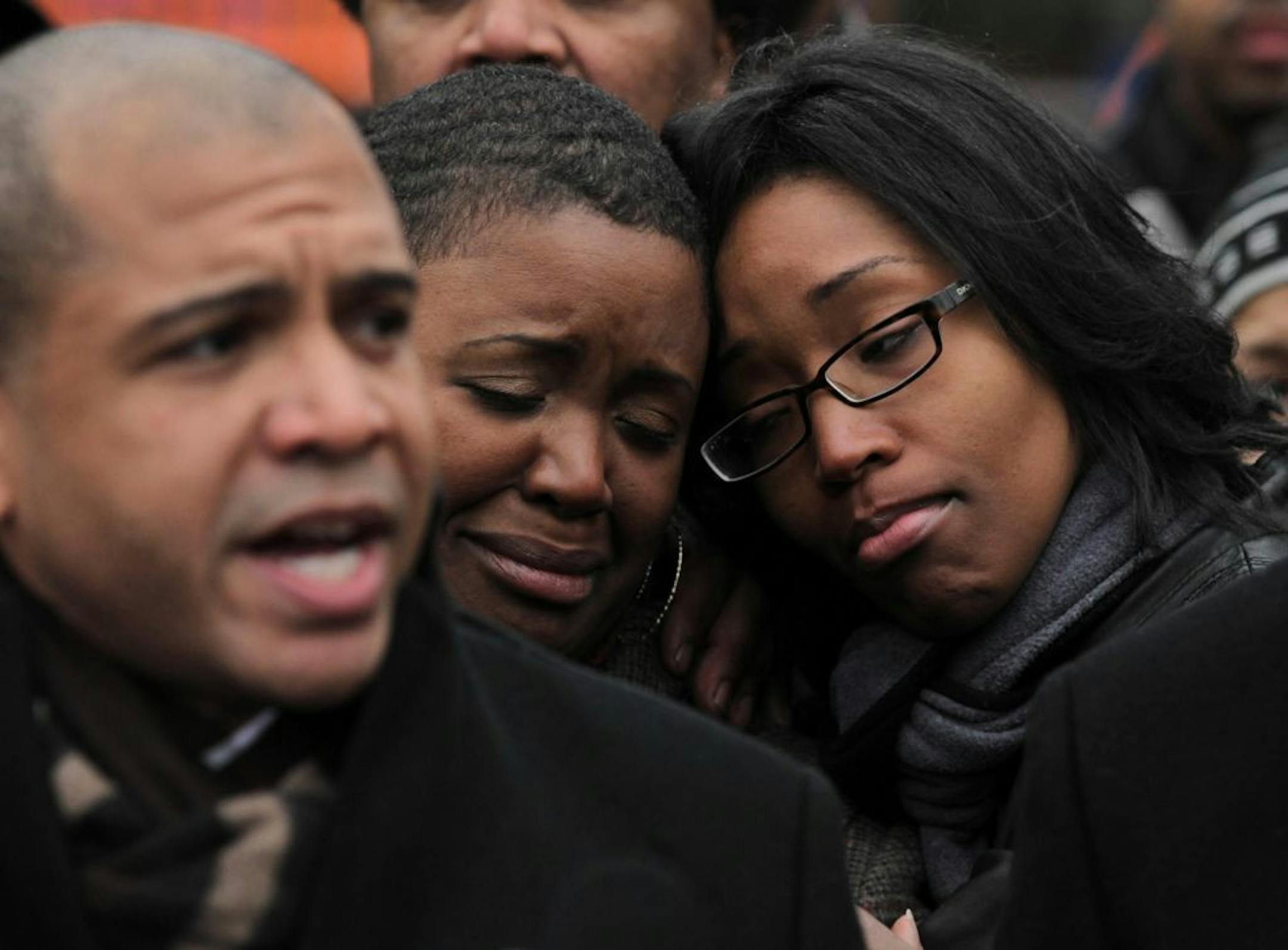 In Chicago, a press conference to announce an $11,000 reward for information about the slaying of Hadiya Pendleton, who last month performed at President Barack Obama's inaugural festivities.