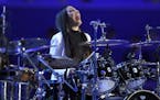 Sheila E performs during the final day of the Democratic National Convention in Philadelphia , Thursday, July 28, 2016.