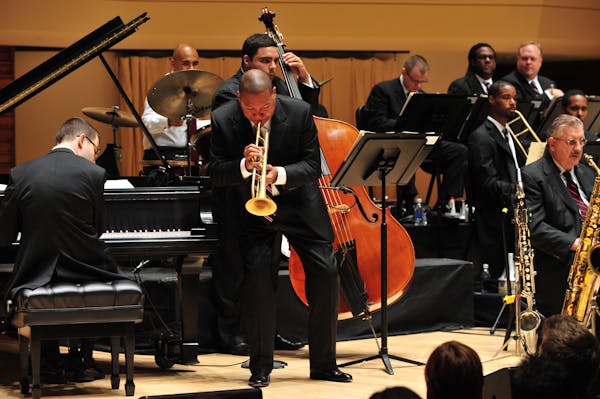 Wynton Marsalis with the Jazz at Lincoln Center Orchestra photo credit, Frank Stewart.