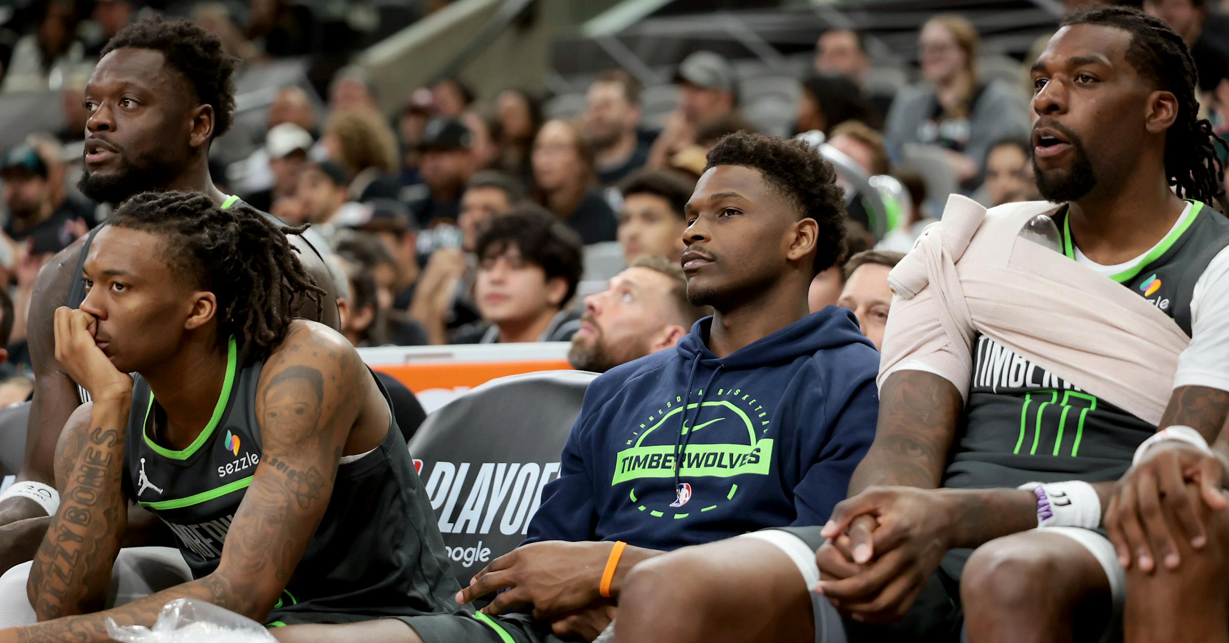Live from Game 2: Timberwolves suffer worst loss in their playoff history as San Antonio cruises to 133-95 victory