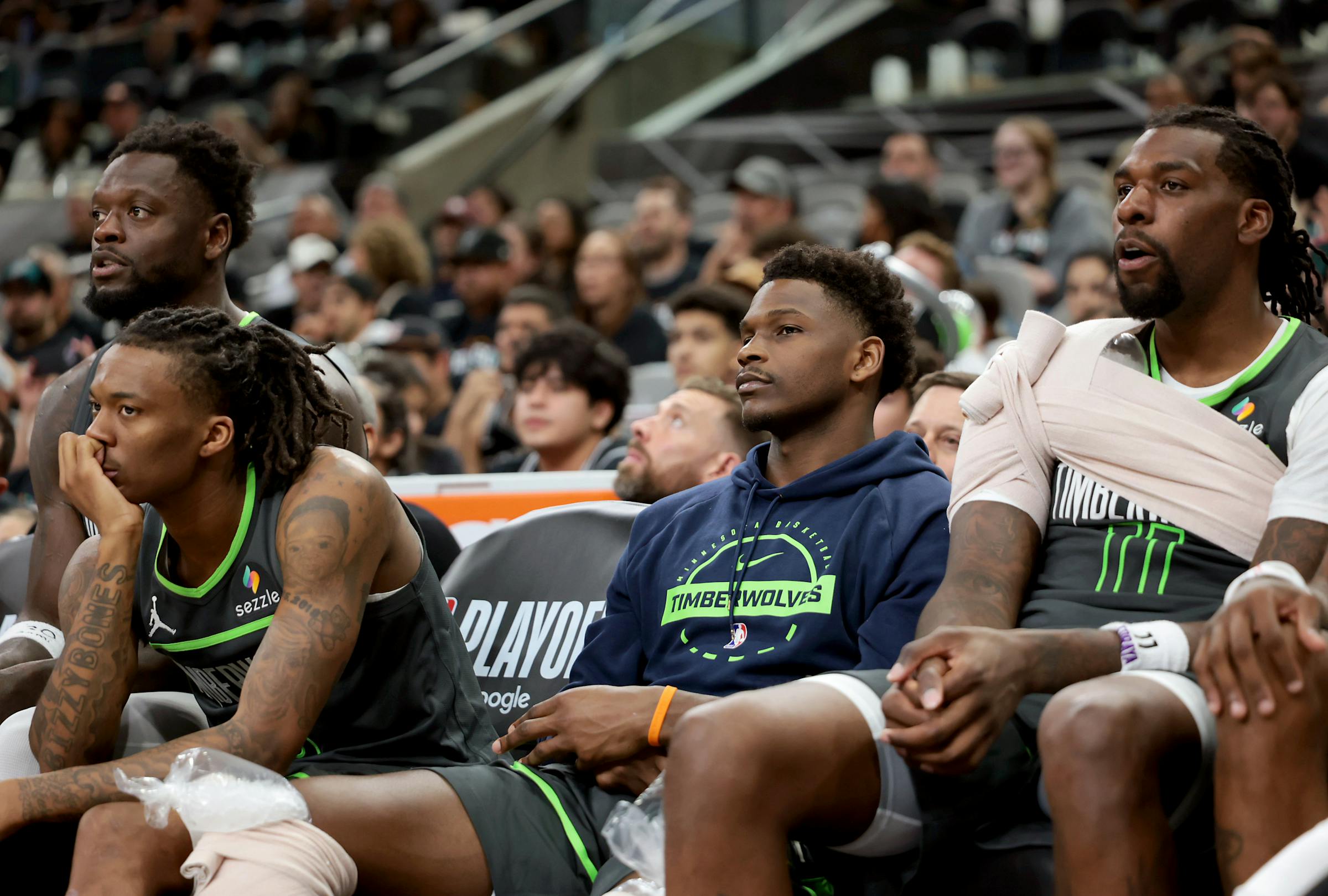 Live from Game 2 Timberwolves suffer worst loss in their playoff history as San Antonio cruises to 13395 victory  Star Tribune