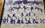 A photo of Albany's 1970 baseball state championship team signed by its members.