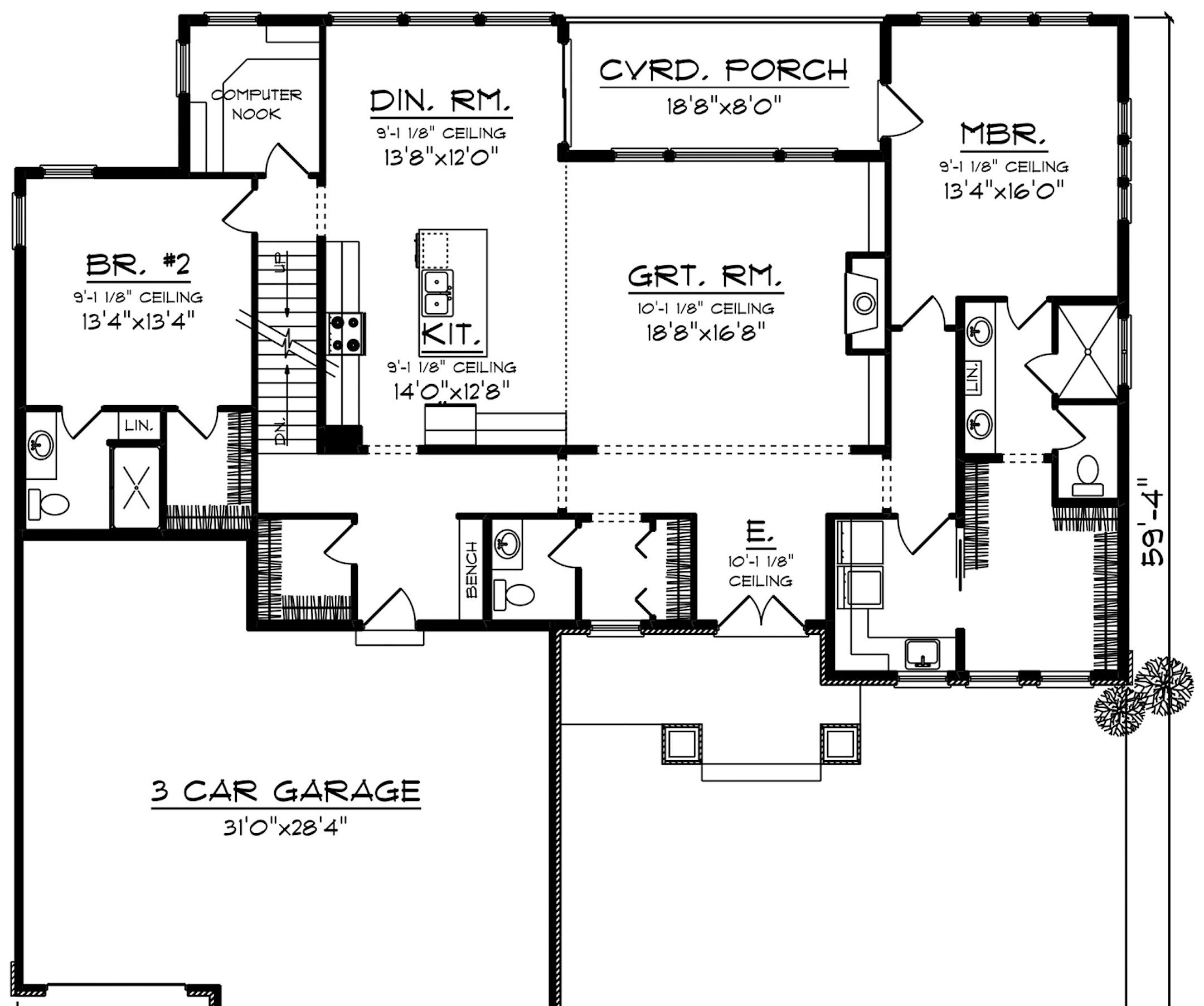 Home plan: Ranch offers smart one-level living.