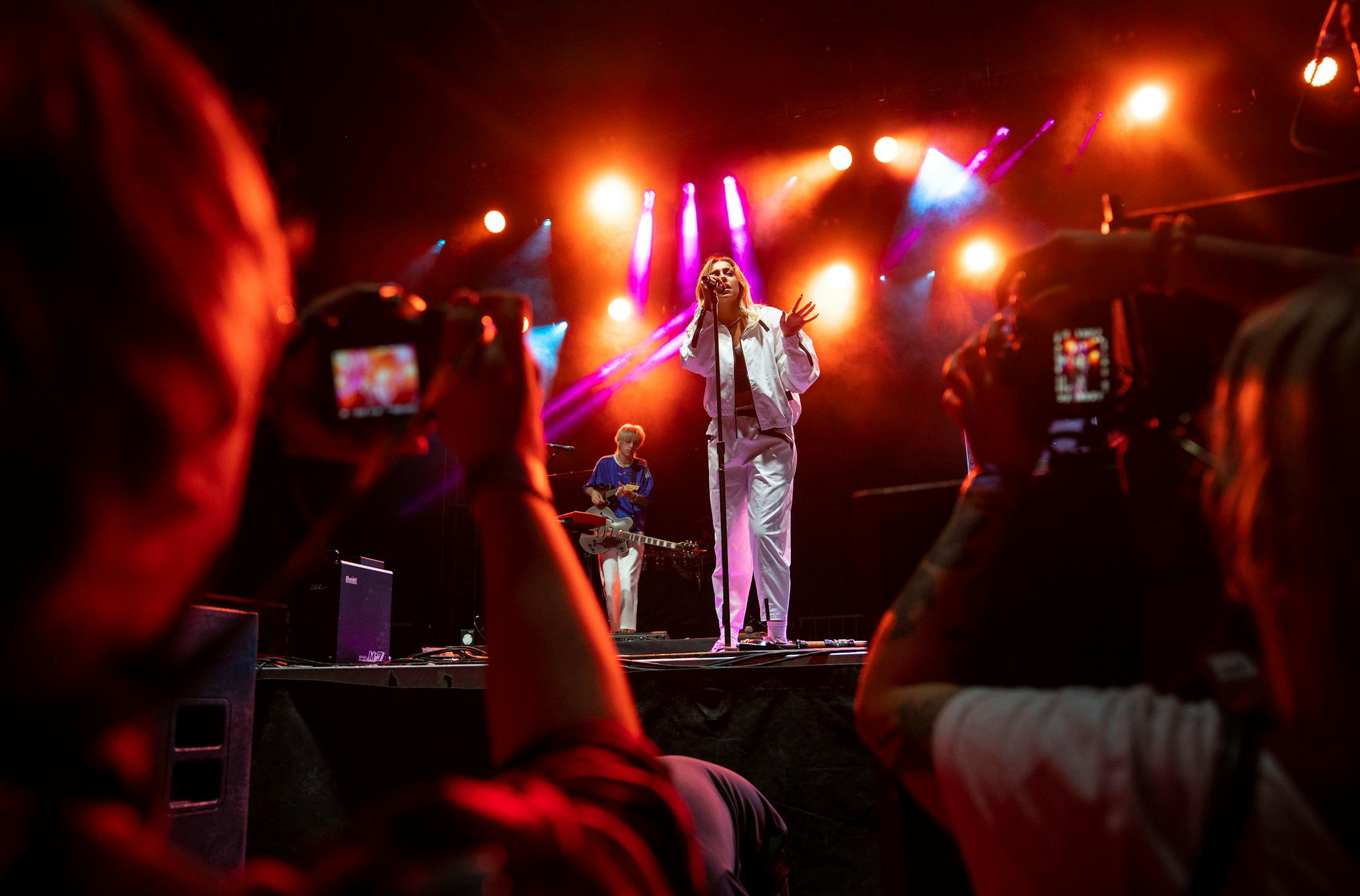 Tate McRae performed Friday evening at the Basilica Block Party in Minneapolis.