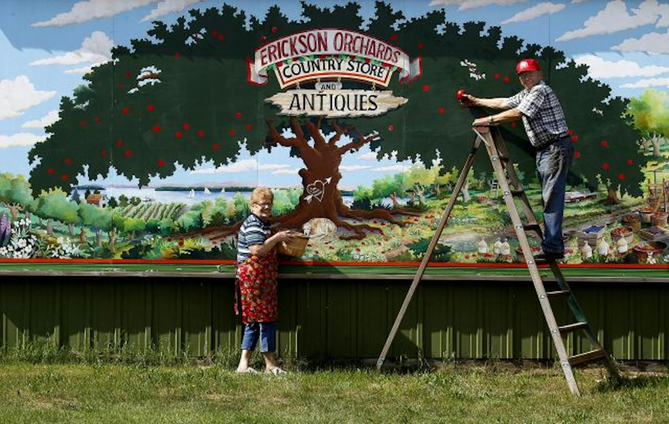Bayfield's most famous export — apples — has been at the center of Muriel and Jim Erickson's fruitful 56-year-old marriage. "We've been busy," said Muriel with a laugh. They also have raised six children.
