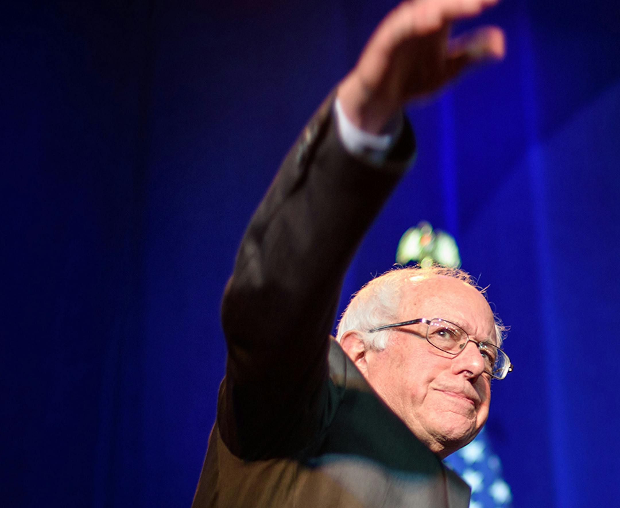 Democratic hopeful Bernie Sanders spoke to the DNC summer meeting.