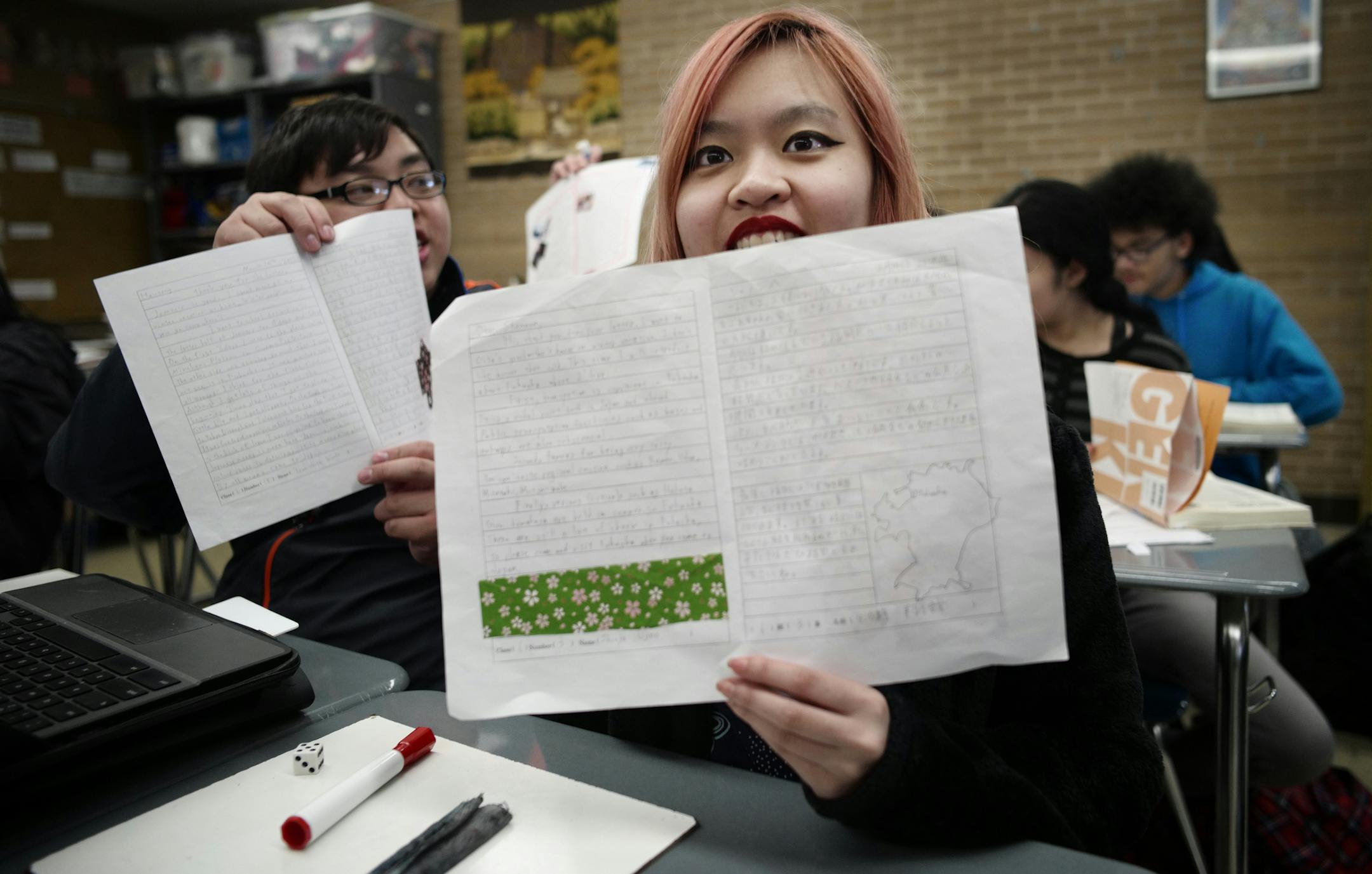 Bloomington Kennedy High School student Shannon Hansana said she learned about the Hakata festival from her Japanese pen pal.