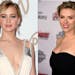 Jennifer Lawrence, left, and Scarlett Johansson
