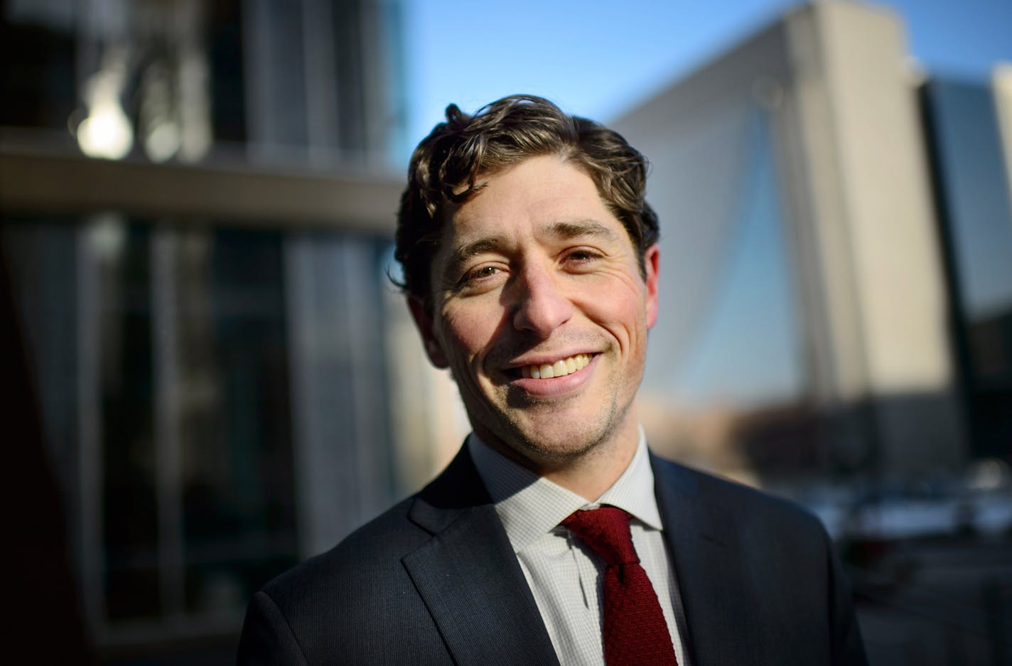 Minneapolis City Council Member Jacob Frey walked around his ward in downtown Minneapolis. ] GLEN STUBBE * gstubbe@startribune.com Thursday, February 5, 2015