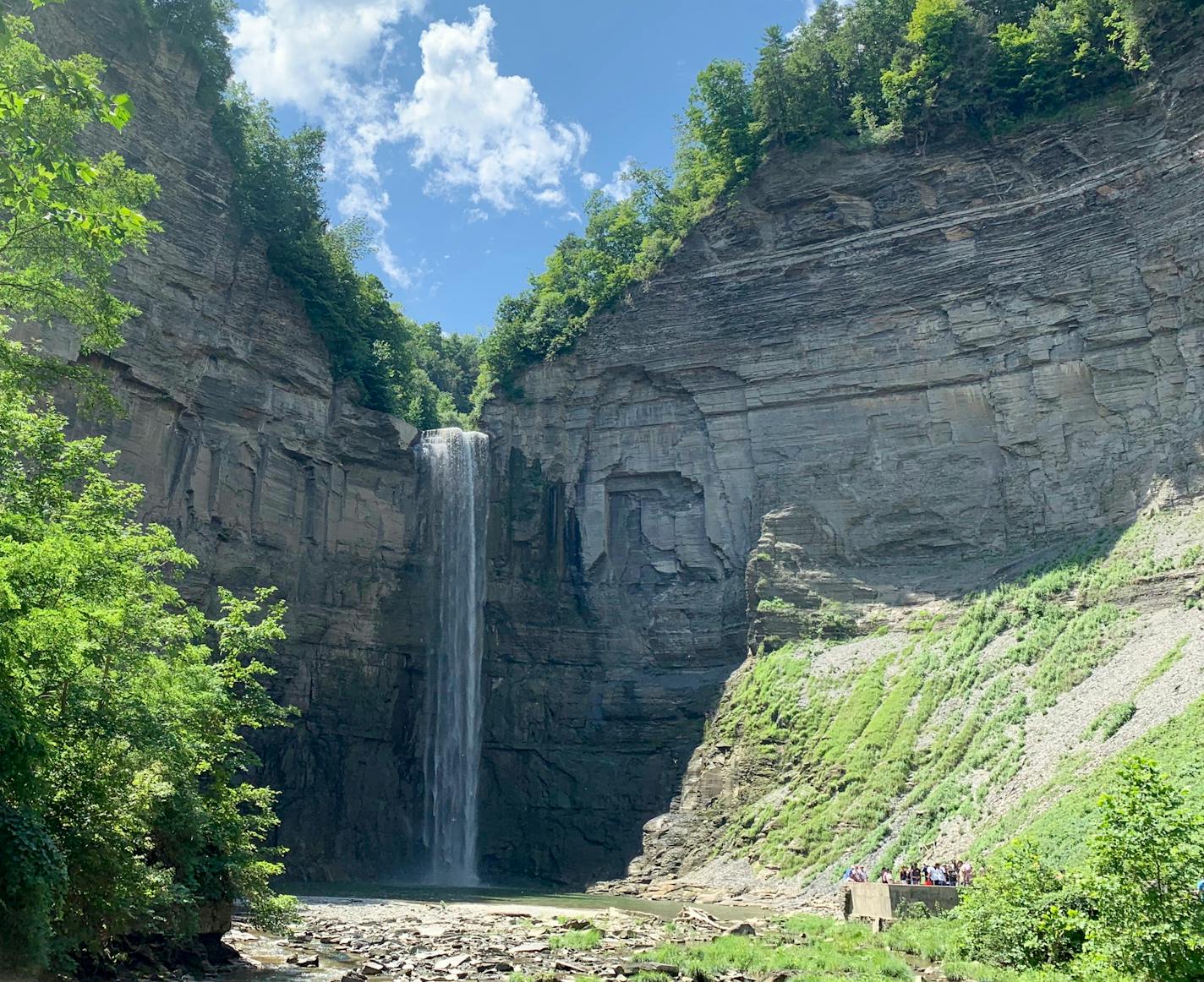 Surrounded by 400 foot cliffs at Taughannock Falls, which stands more than 30 feet higher than Niagara Falls. Photo by Jennifer Jeanne Patterson? Special to the Star Tribune