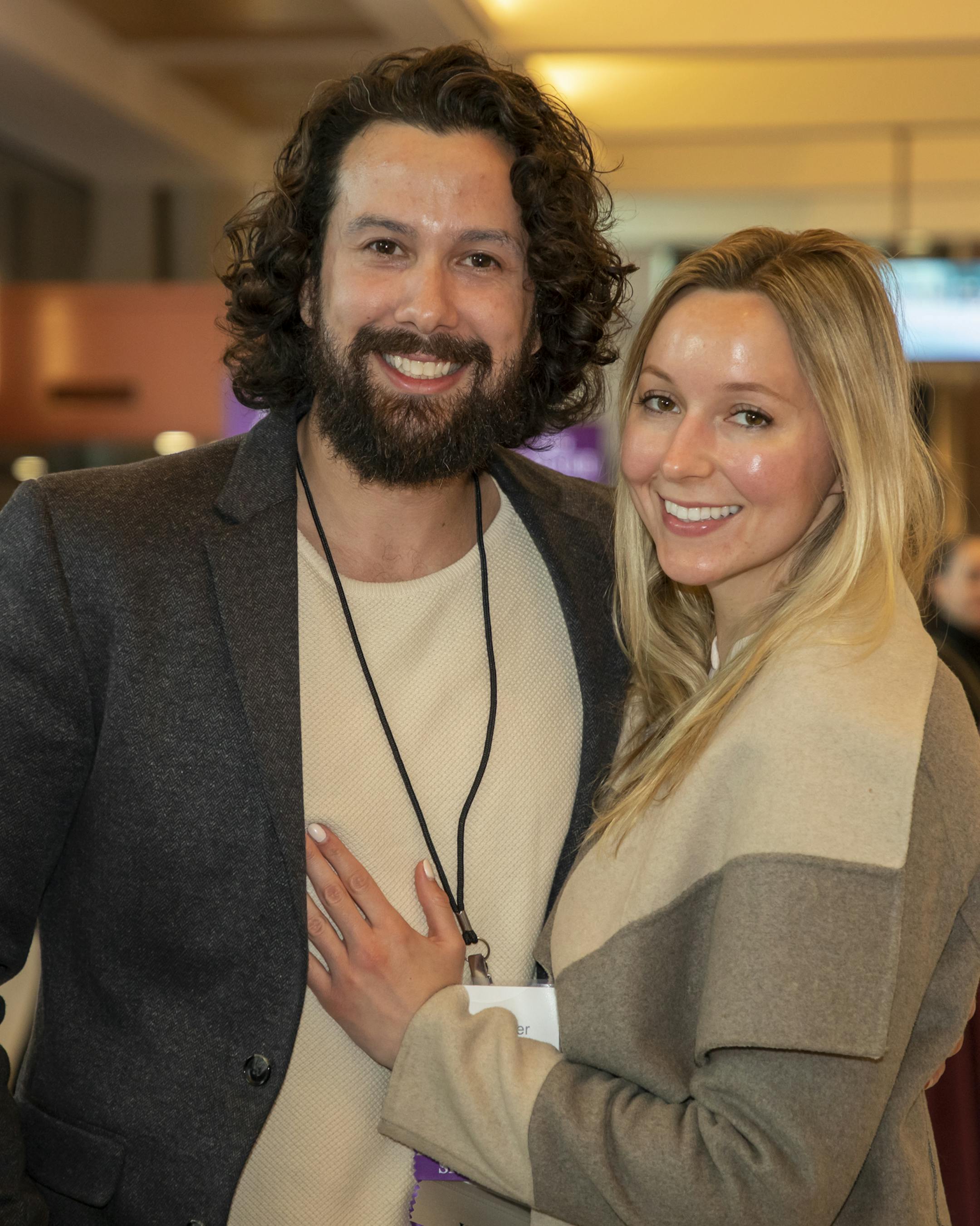 Dave Decker and Amanda Zielike at the 2020 Whisker Whirl benefit for the Animal Humane Society. [ Special to Star Tribune, photo by Matt Blewett, My Story Minnesota, matt@mystorymn.com, Feb. 22, 2020, International Market Square, Minneapolis, SAXO 1010220599 FACE030120