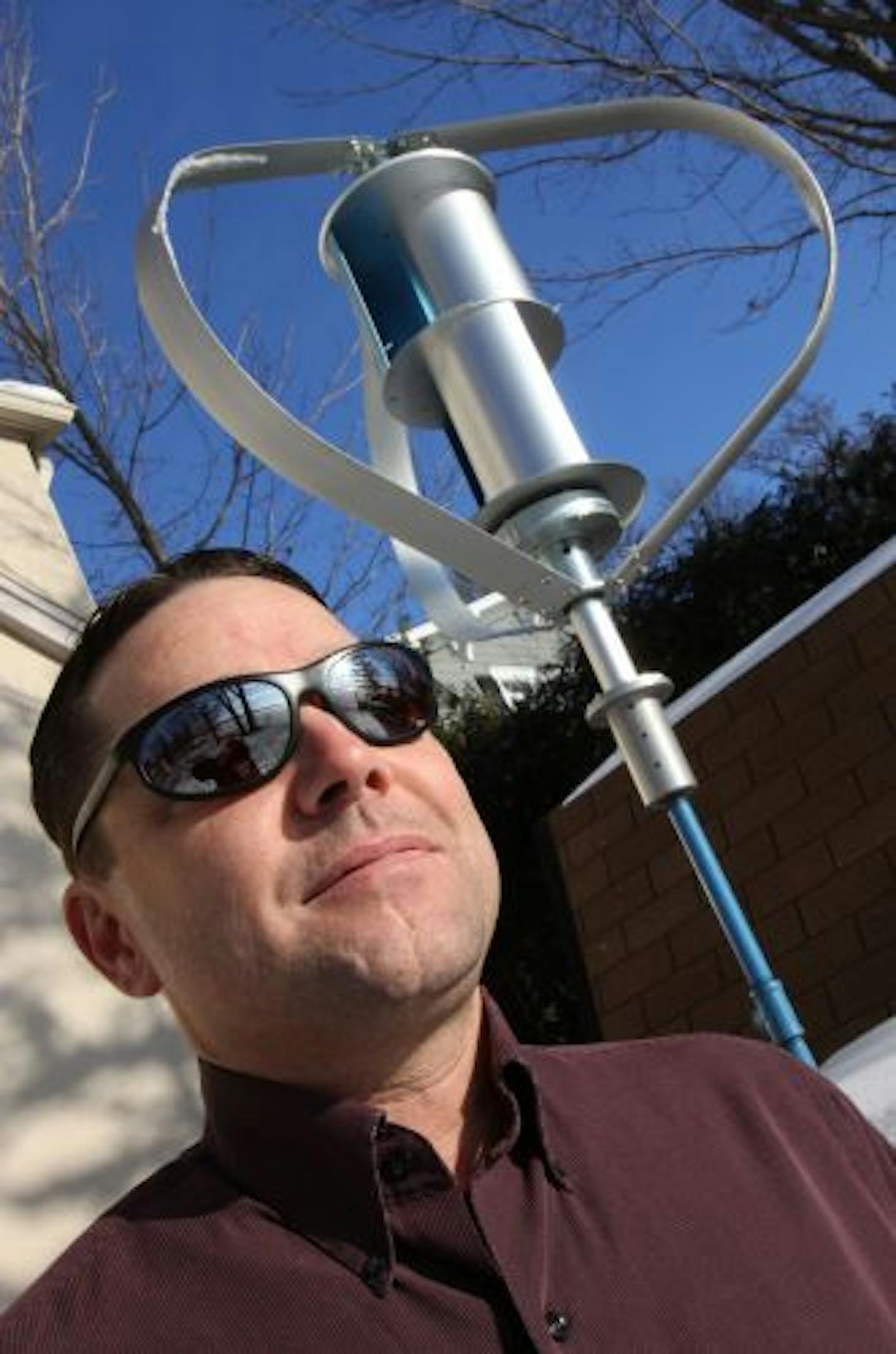 Jay Nygard wants to put up a small wind turbine in his back yard at his Orono home, but the City of Orono has threatened hime with criminal penalities if he dosen't tear up the concrete footing for his turbine.