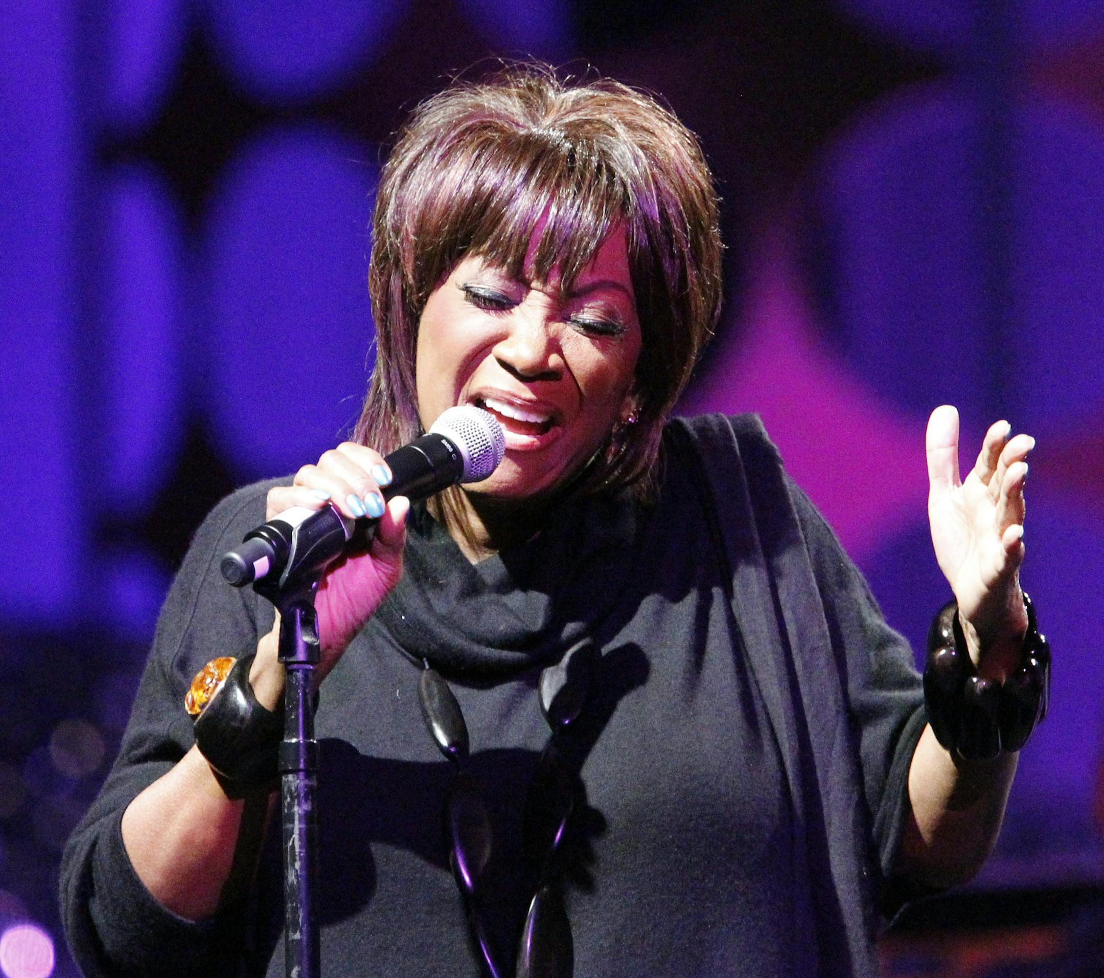 Patti LaBelle performs during The Message in the Music concert in conjunction with the dedication of the Martin Luther King Jr. Memorial in Washington, Thursday, Aug. 25, 2011. (AP Photo/Ann Heisenfelt)