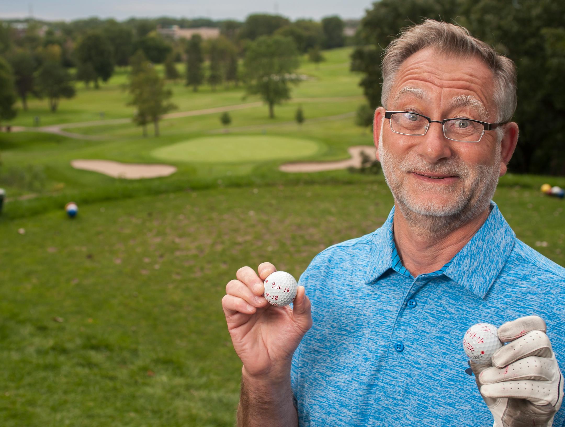 Michael Zamyslowski carded holes-in-one on the back nine at his hometown Braemar Golf Course.
