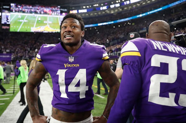Stefon Diggs after the Minneapolis Miracle.