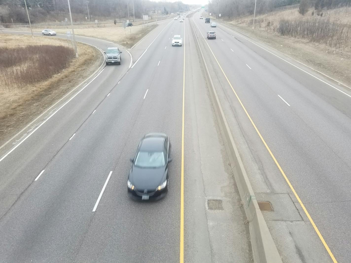 There was no congestion on Hwy. 169 near 63rd Avenue in Brooklyn Park at 5:30 p.m. Wednesday, a time when there is usually bumper-to-bumper traffic.