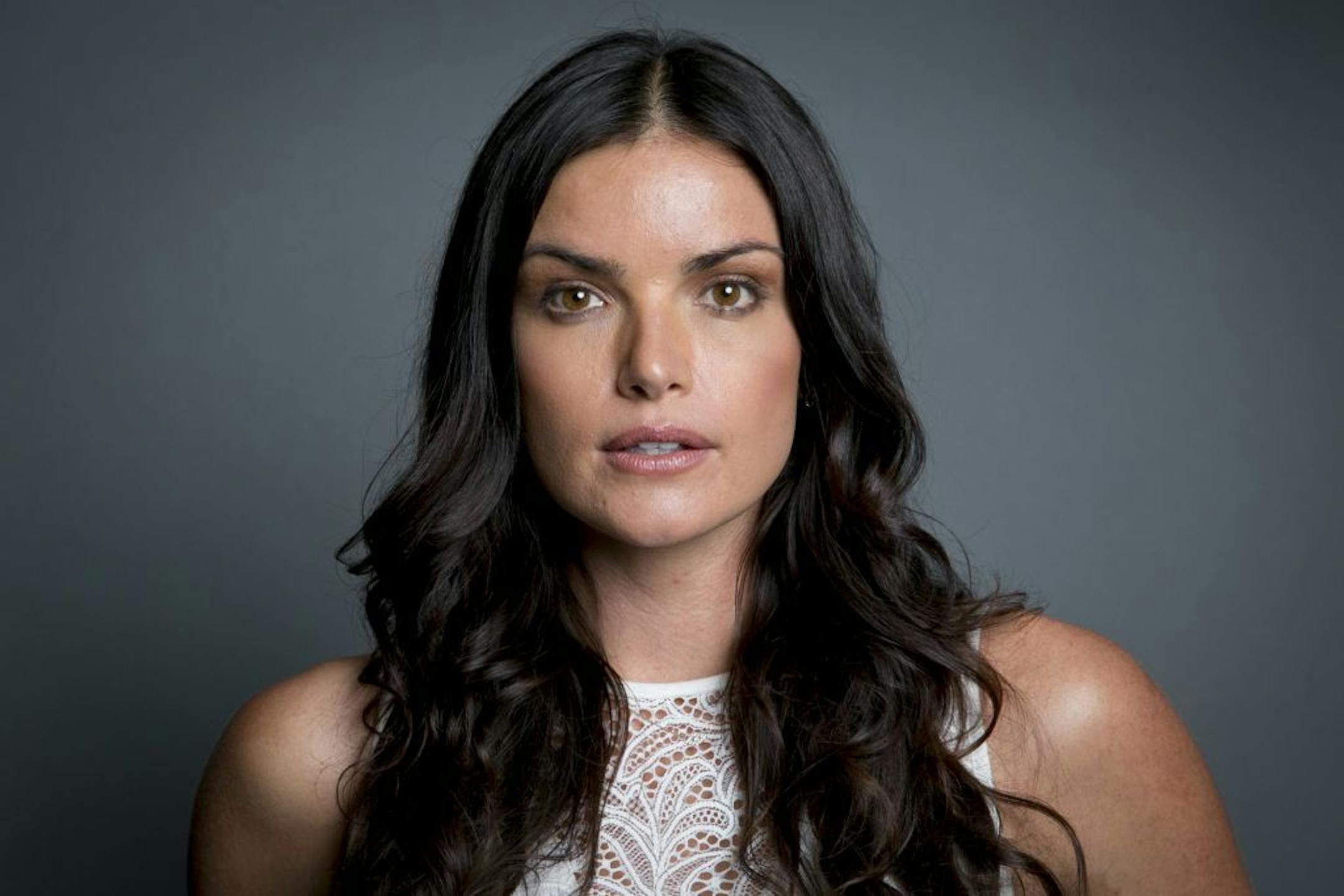 FILE - This June 24, 2014 file photo shows former "The Bachelor" winner Courtney Robertson posing for a portrait in New York to promote her book "I Didn't Come Here to Make Friends: Confessions of a Reality Show Villain."