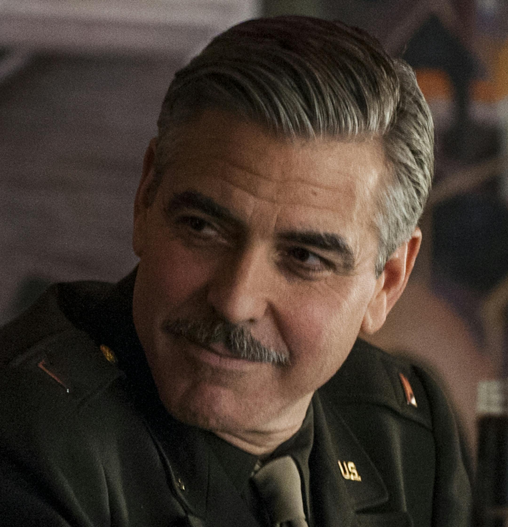 Matt Damon (left) and George Clooney in Columbia Pictures' THE MONUMENTS MEN. Photo credit: Claudette Barius ORG XMIT: George Clooney (Finalized);Matt ORG XMIT: MIN1309041129160705