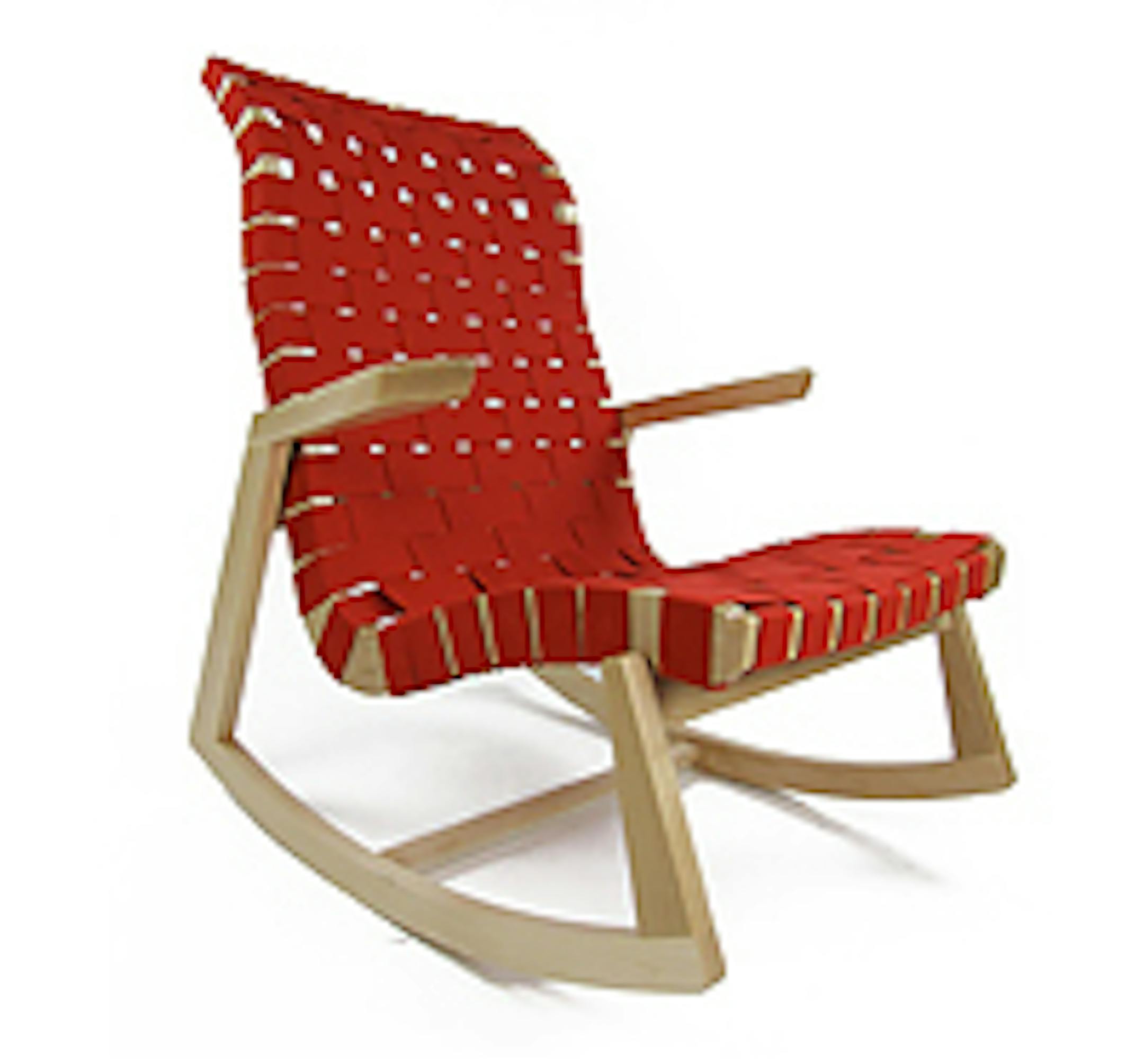 A newly issued highback version of the Rapson rocker