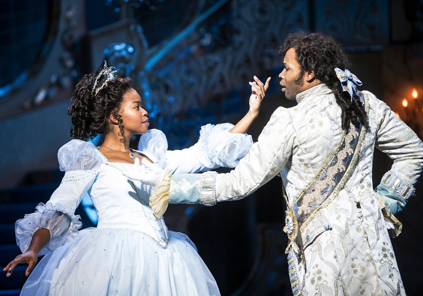 Traci Allen Shannon as Cinderella and David L. Murray Jr. as Prince Eric in "Cinderella." Photo by Dan Norman