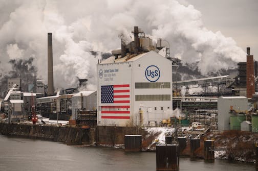 The United States Steel Clairton Coke Works is pictured in Clairton, Pennsylvania.