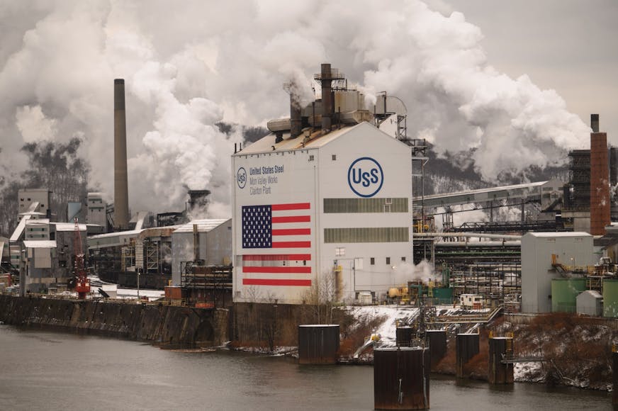 The United States Steel Clairton Coke Works is pictured in Clairton, Pennsylvania.