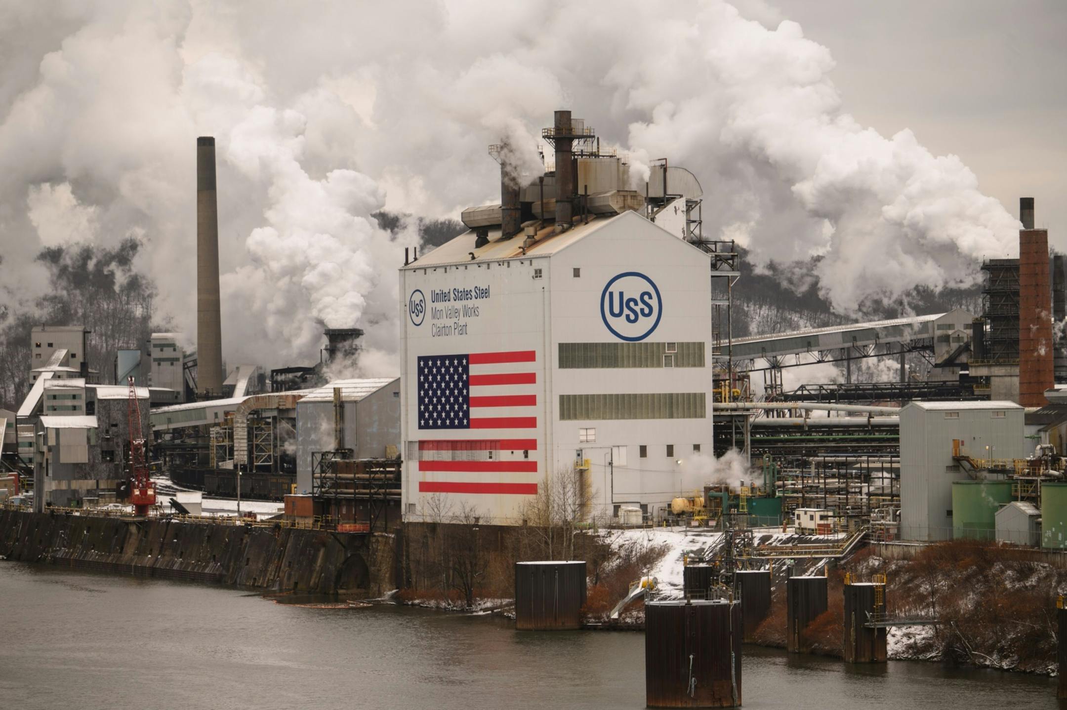 The United States Steel Clairton Coke Works is pictured in Clairton, Pennsylvania.
