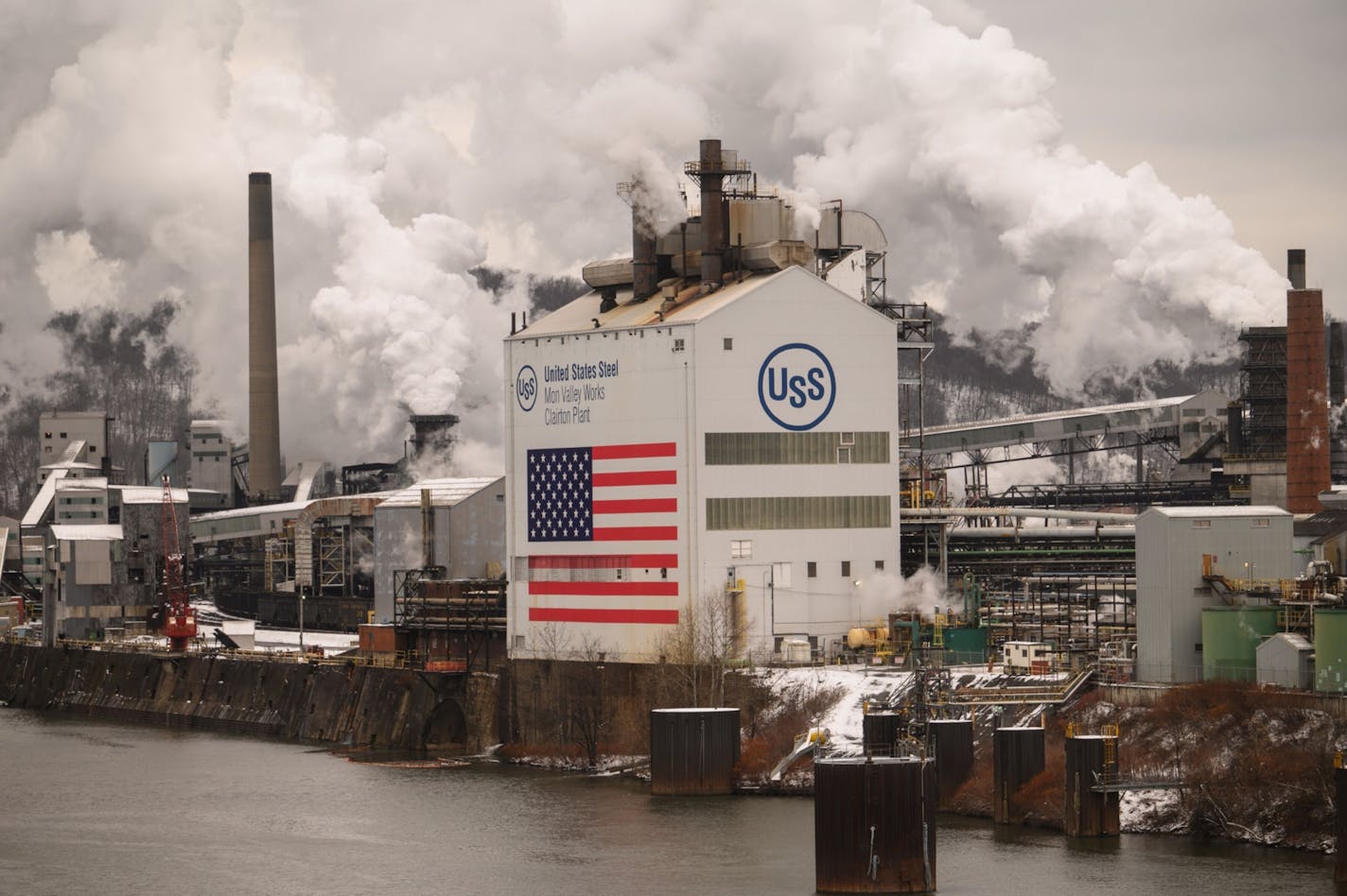 The United States Steel Clairton Coke Works is pictured in Clairton, Pennsylvania.