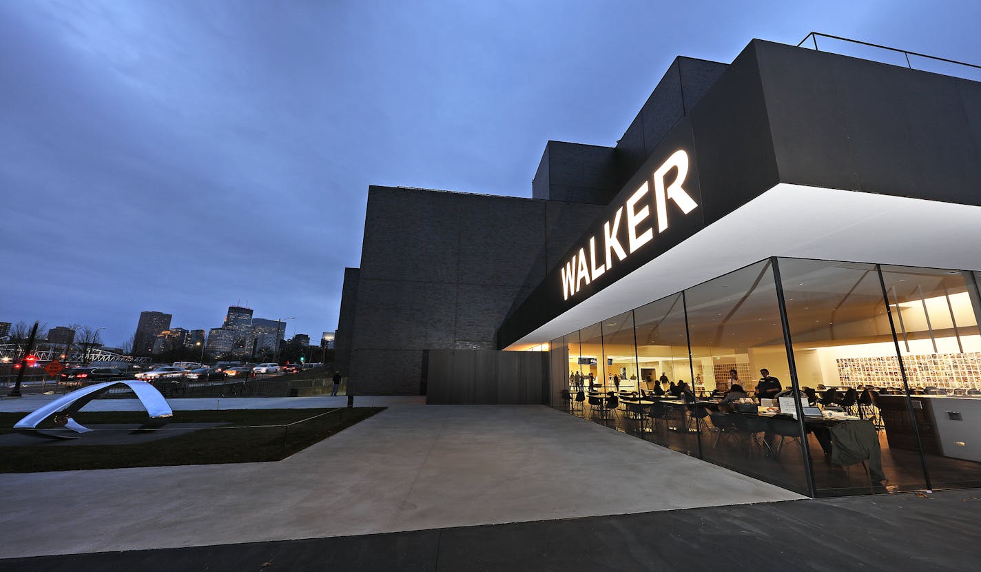 The new entrance to the Walker Art Center (top) on Vineland Place is clearly visible.