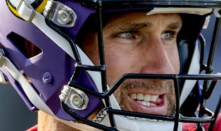 Minnesota Vikings quarterback Kirk Cousins (8) during practice Thursday, August 3, 2023, at TCO Stadium in Eagan, Minn. ] • carlos.gonzalez@startrib