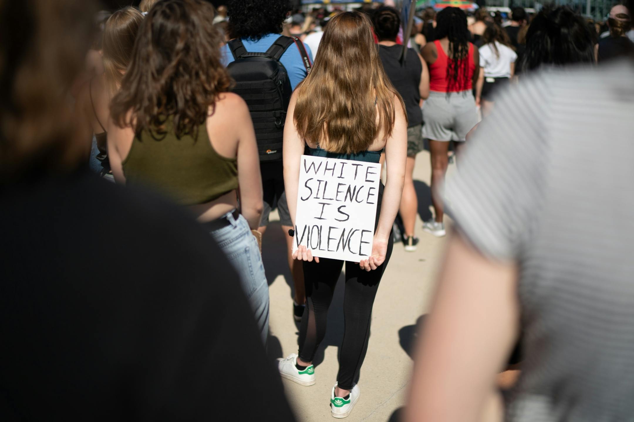 A rally called Unfinished Business, sponsored by the 10K foundation drew crowds starting from USBank Stadium and then marched toward downtown.