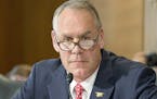 Secretary of the Interior Ryan Zinke appears before the Senate Committee on Energy and Resources on Capitol Hill in Washington, D.C., on June 20, 2017