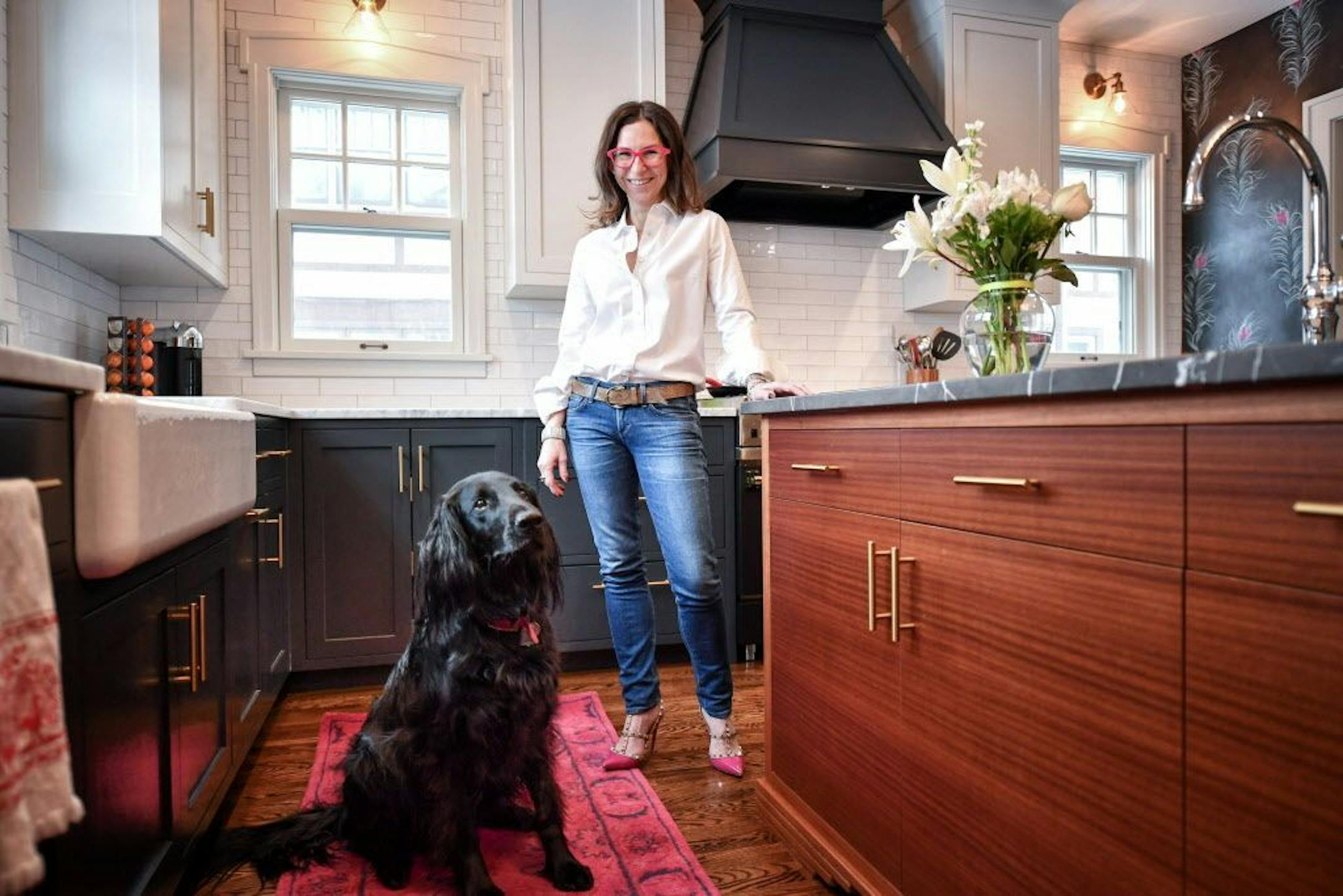 Stephanie Shimp refreshed and renovated her Minneapolis classic Colonial, which includes a comfortable upstairs owner's suite and a powder room and mudroom addition.