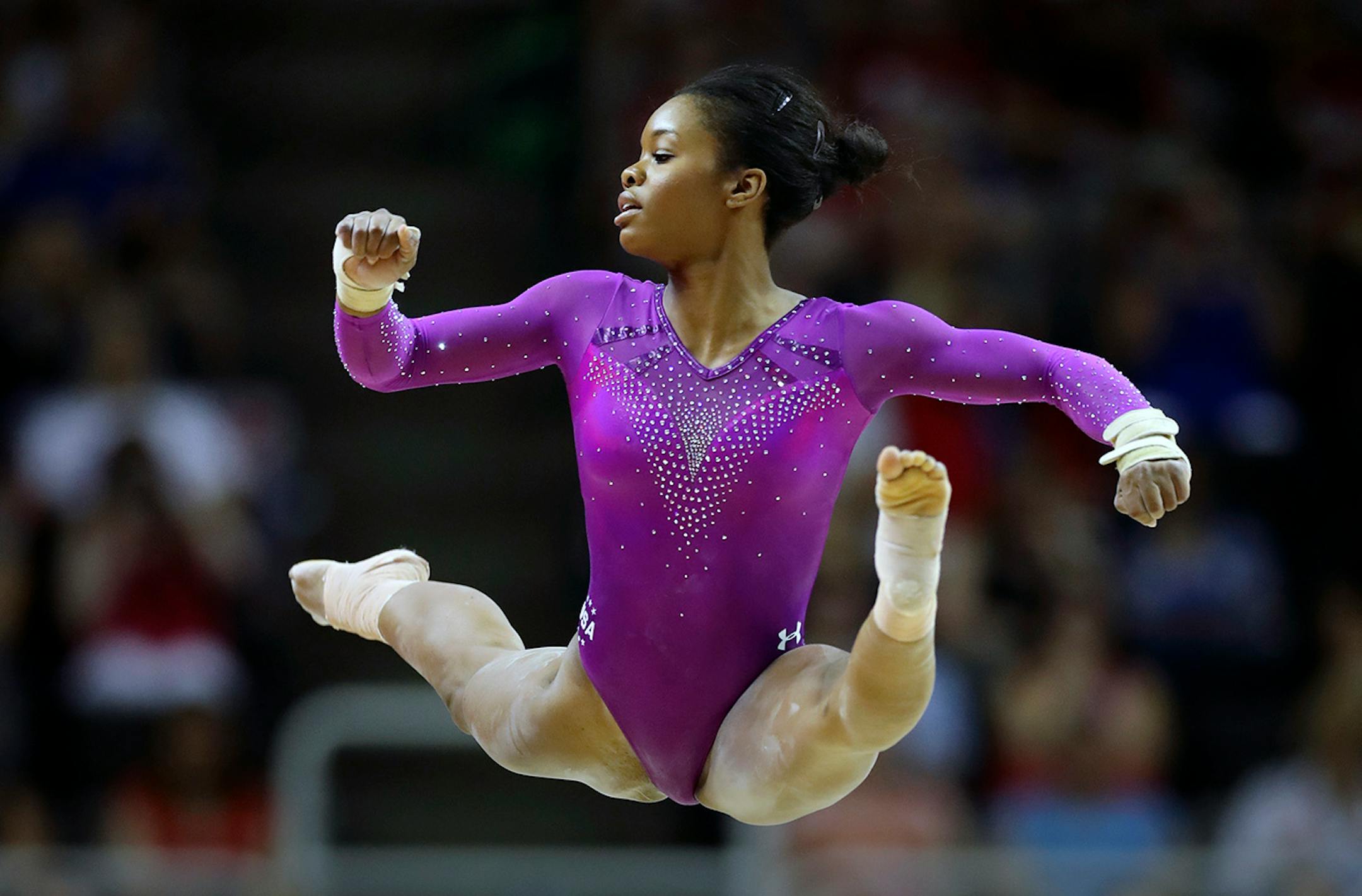 Day 1 - Gabby Douglas had a tough night, falling on the beam and landing in 7th place going into Sunday's final competition.