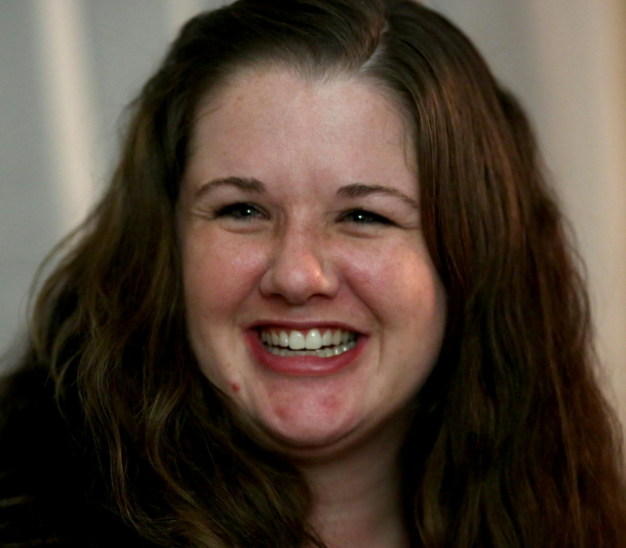 First time home owner Lindsey Towler talked about her experience finding this house. ] (KYNDELL HARKNESS/STAR TRIBUNE) kyndell.harkness@startribune.com At the Towler home in Minneapolis Min., Thursday, December 11, 2014. Towler bought her first home through the City of Lakes Community Land Trust program