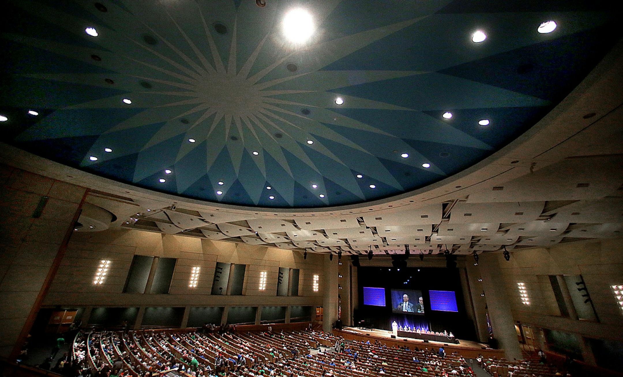 Delegates listened as mayoral candidates participated in a question and answer forum. They gathered at the City DFL Convention to choose which of six candidates would receive the party endorsement for mayor.