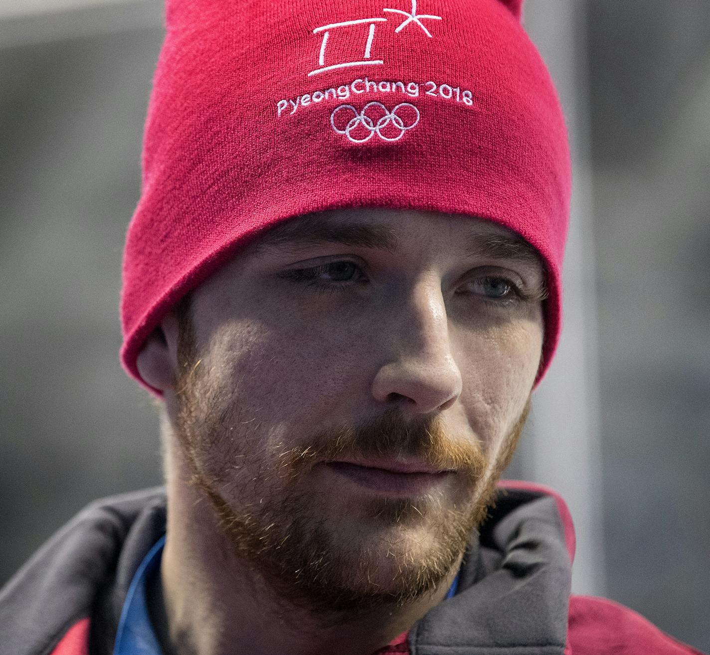 Ryan Hevern, 26, of Coon Rapids drove a Zamboni at Gangneung Hockey Centre at the Pyeongchang Winter Olympics. ] CARLOS GONZALEZ &#x2022; cgonzalez@startribune.com - February 20, 2018, South Korea, 2018 Pyeongchang Winter Olympics, Gangneung Hockey Centre, USA vs. Slovakia