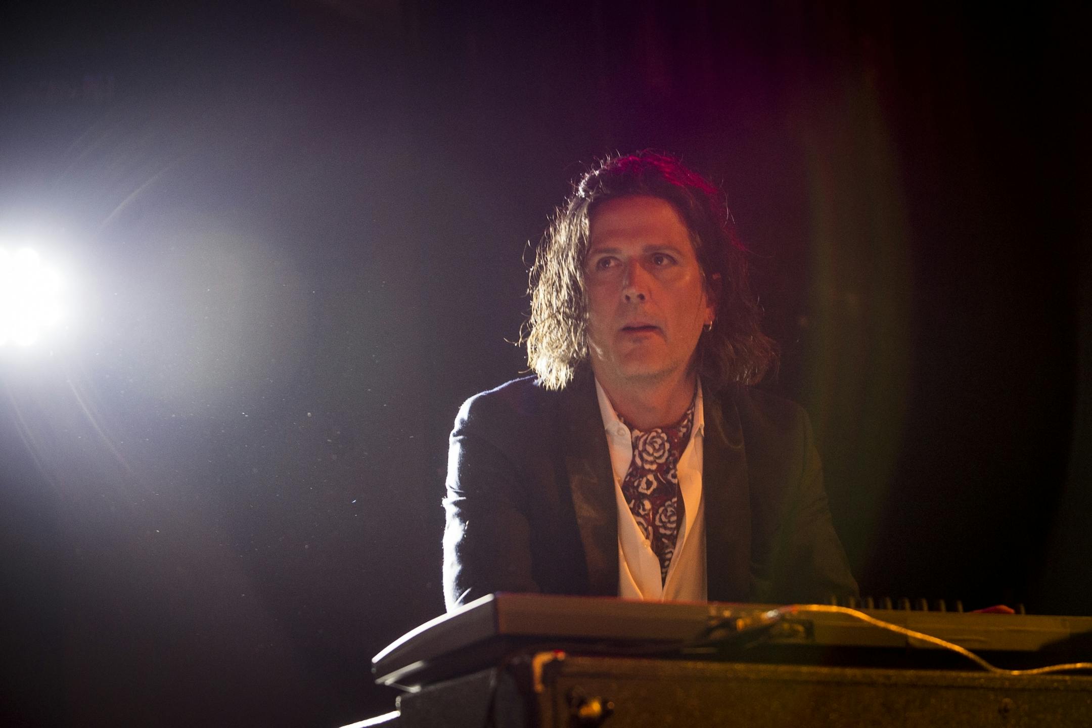 New Power Generation keyboardist, Tommy Barberella, performed at Friday night's show at Pepito's Parkway Theater.