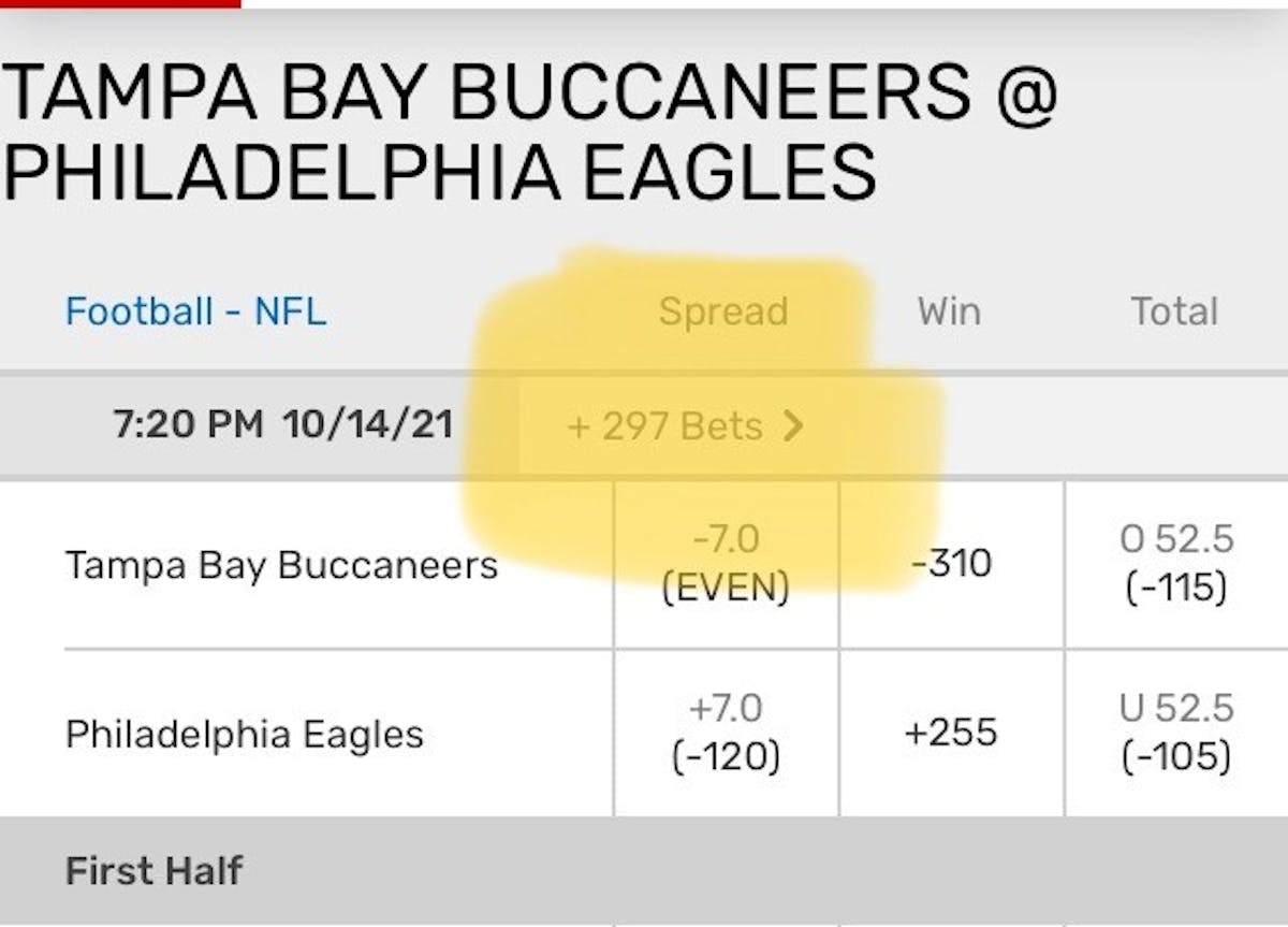 Yes, you can bet on 297 different things related to Thursday’s NFL matchup.