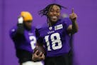 Vikings wide receiver Justin Jefferson was limited in practice Thursday with a toe injury but said he’s “perfectly fine.”