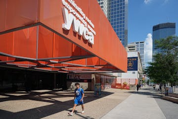 Iconic orange banners over the main Nicollet Mall entrance.The YWCA Minneapolis closed its longtime Uptown and downtown (Shown here) fitness centers a