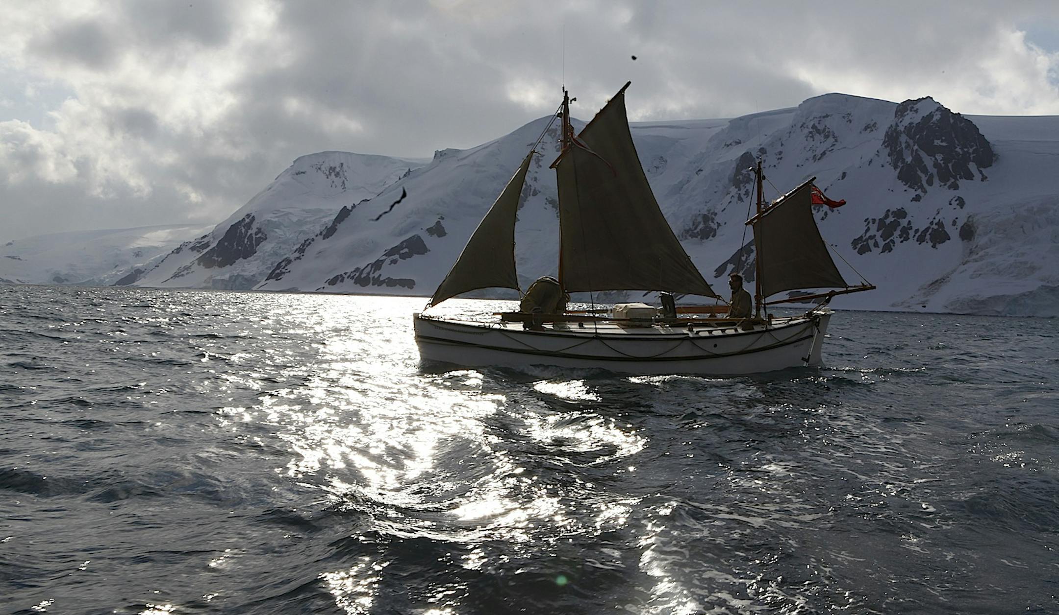 "Chasing Shackleton" The Alexandra Shackleton in the southern ocean.