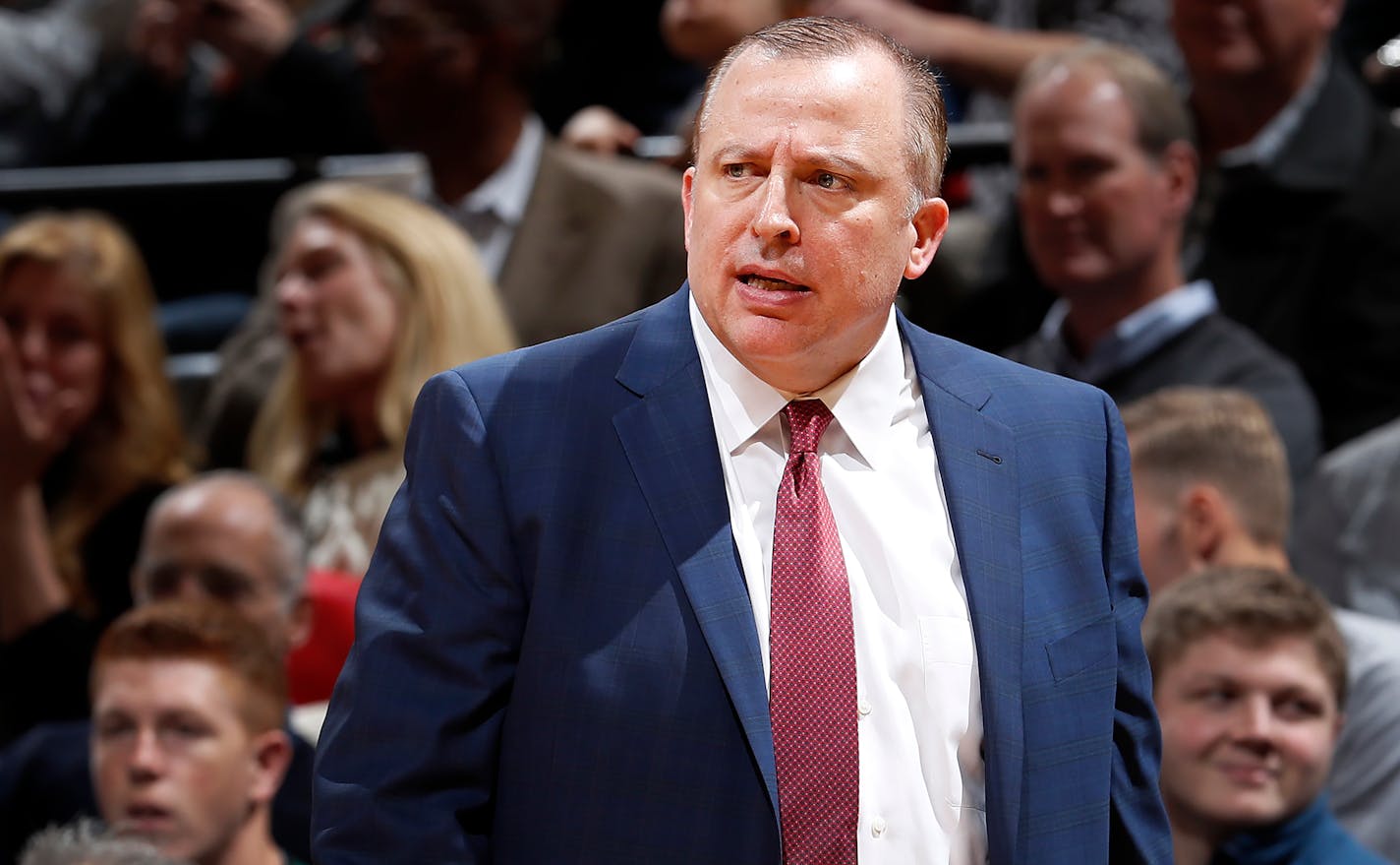 Minnesota Timberwolves head coach Tom Thibodeau. ] CARLOS GONZALEZ cgonzalez@startribune.com - November 28, 2016, Minneapolis, MN, Target Center, NBA, Minnesota Timberwolves vs. Utah Jazz