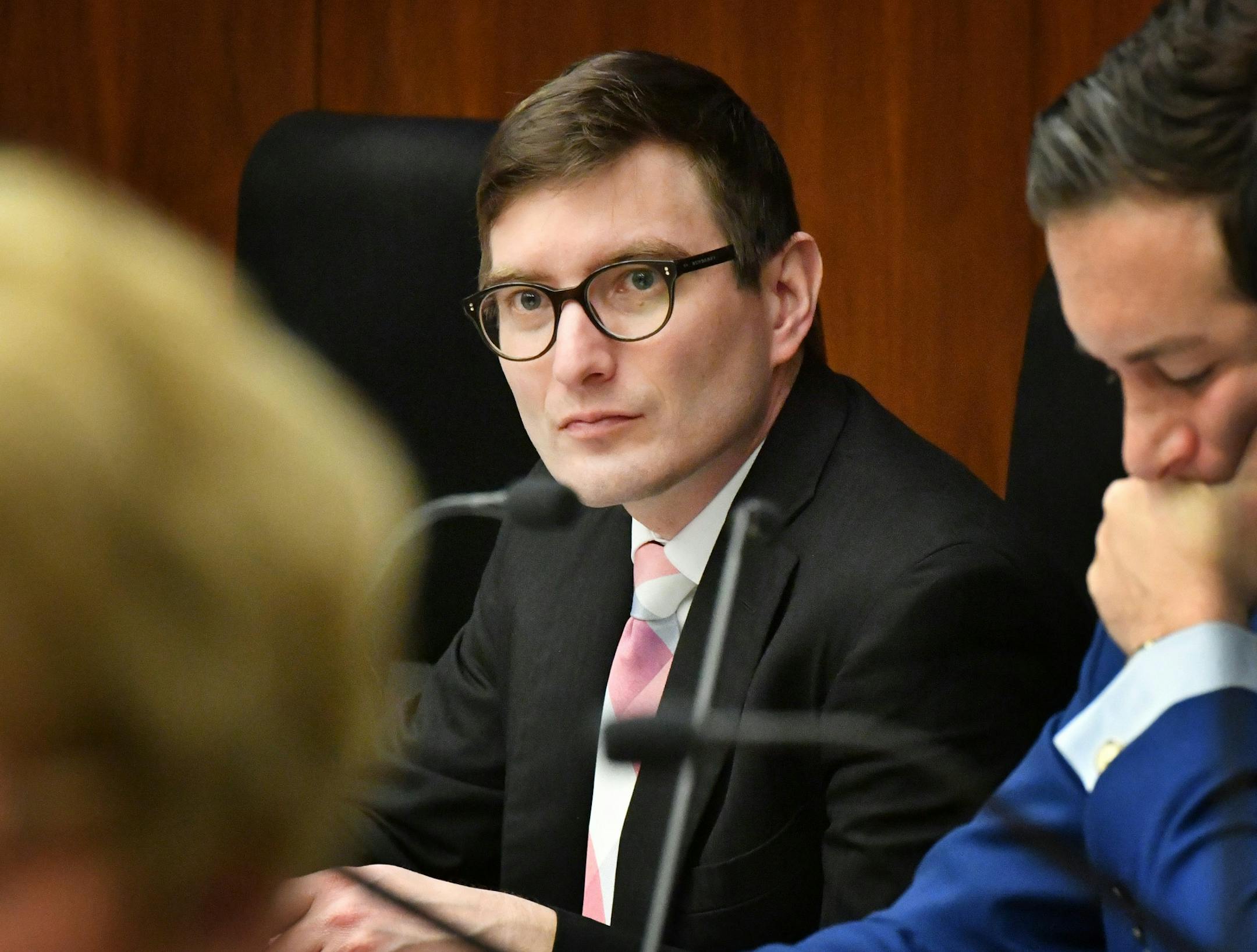 Rep. Jason Metsa, DFL-Virginia, at a February hearing of the House Taxes Committee. Metsa announced Thursday that he is running for Congress. ] GLEN STUBBE &#x2022; glen.stubbe@startribune.com