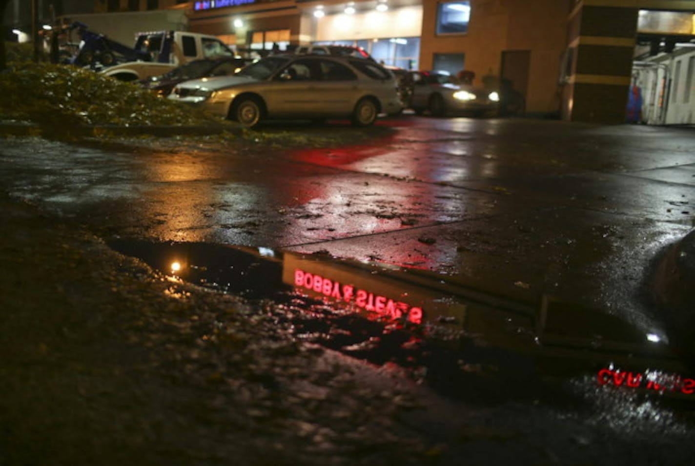 The scene where Abdirahman H. Haji-Ahmed was found dead in his parked car. / DAVID JOLES