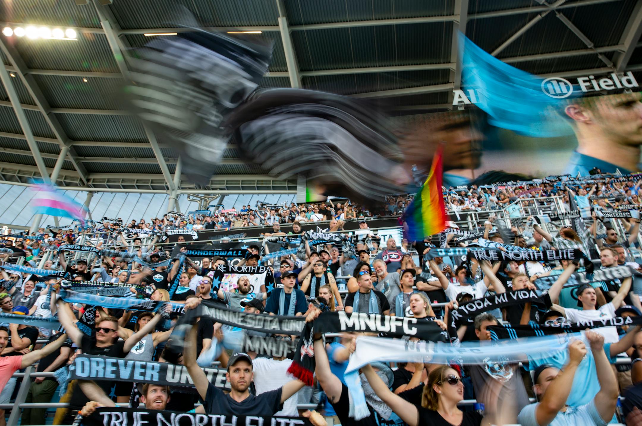 A sold out crowd filled the stands at Allianz Field last July.