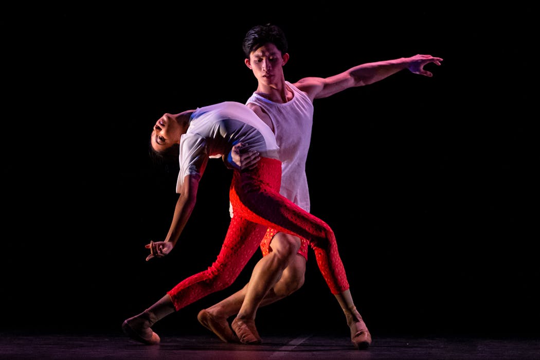 Ashley Thopiah and Lawrence Chen of Oakland Ballet Company perform in 