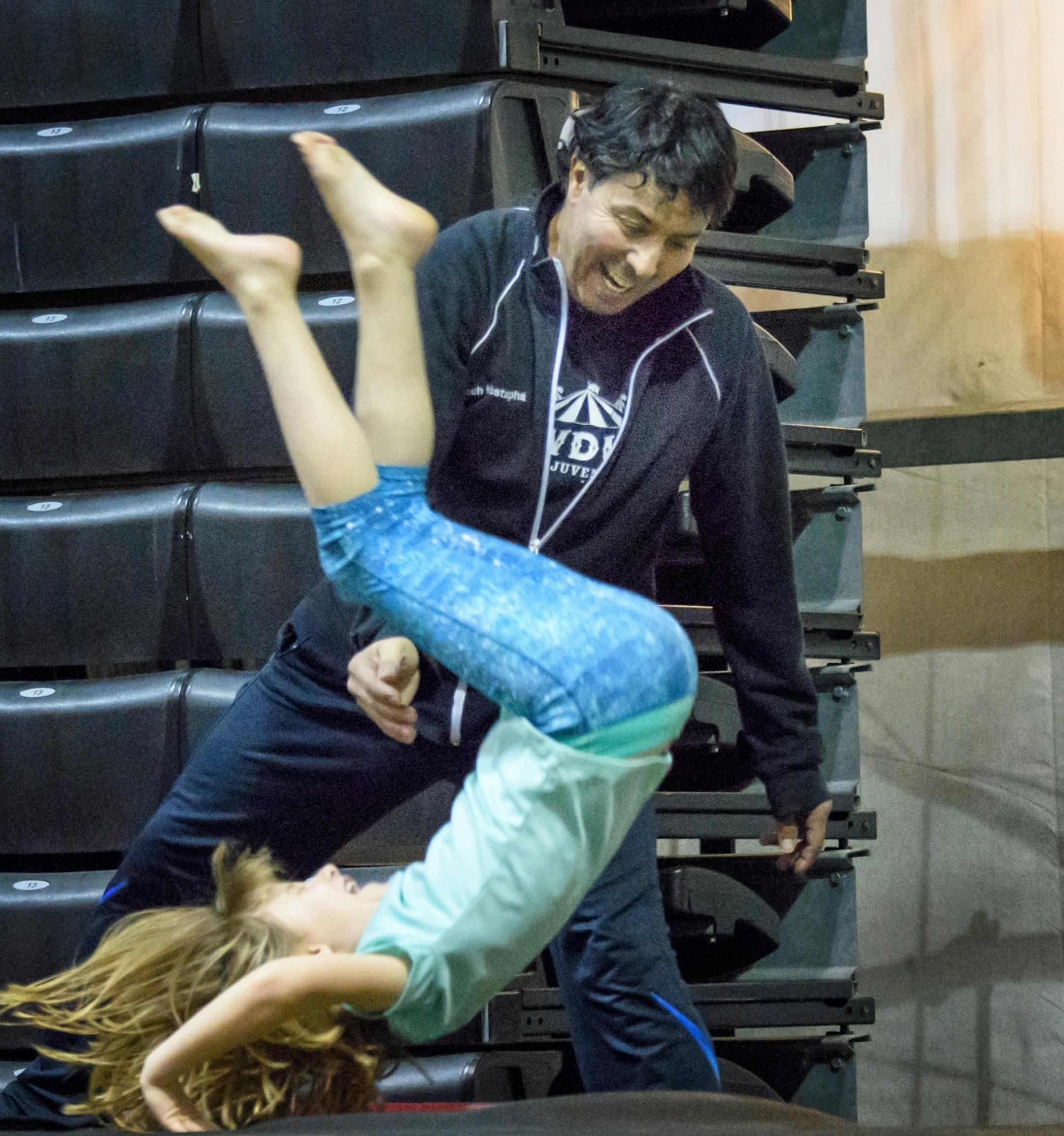 Mostapha Hassouni, veteran of the Ringling Bros. and Barnum & Bailey circus now teaches at Circus Juventas in St. Paul.